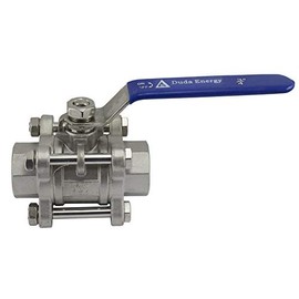 3PCBV-WOG1000 3-Piece Industrial Strength Ball Valve 3/4" NPT Ports, Pack 2