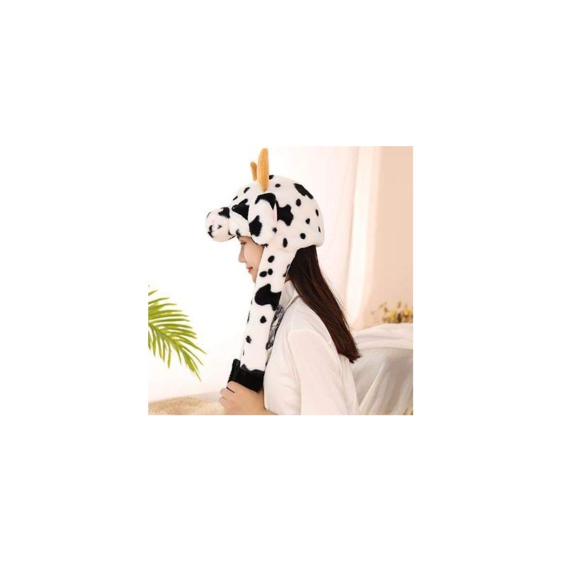 amaletPlay Cow Hat, Movable Ears, Kigurumi Cap, Ox Zodiac Cow