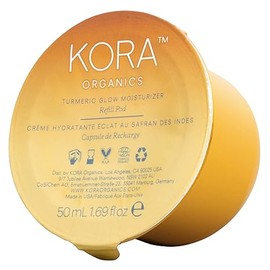 KORA Organics Turmeric Glow Facial Moisturizer Refill Pod, Hydrating Face Cream, to Soften & Plump Skin, For Oily and Combination Skin, Certified Organic & Cruelty-Free, 1.69 Fl Oz