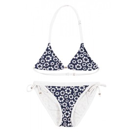 La-V Girls' Triangle Bikini Two Piece, Flowered