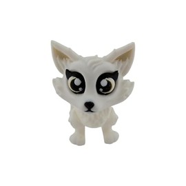 3D Printed Articulated Arctic Fox Desk Buddy, Winter Fantasy Creature Fidget Toy, Unique Gift, Collectible Decor