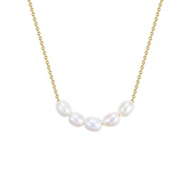 Glanzstücke München Women's Necklace 925 Sterling Silver, Silver, Pearl