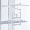 Relaxdays Plastic Tea Box, 6 Compartments, Tea Box with Lid,