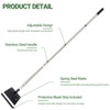 CKLT Ice Shovel 65in Flat Shovel with Spring Steel Blade