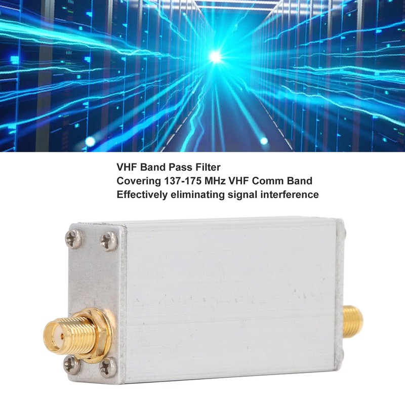 VHF Bandpass Filter Aluminum Alloy Shell Comm Band Pass Frequency