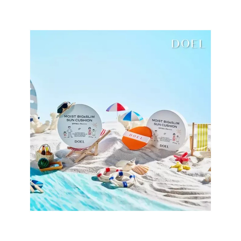 Doel 본품 1개 도엘 DOEL 100% 무기자차 촉촉 빅앤슬림 선쿠션