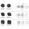 hangton he21 3ピン防水航空円形コネクタ信頼性スレッドケーブルプラグ&パネルマウントソケットのLED照明機器/電源/