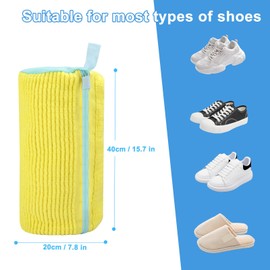 Cong.Lai 1 x shoe wash bag washing machine: shoes wash bag trainers - with zip shoes laundry bag - reusable shoe wash bag - 360° cleaning lint for shoes
