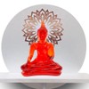 BUDDHO Buddha overcoming Temptations Buddha Statue 4" H Poly Resin