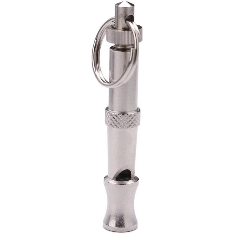 Myuiao Silver Adjustable Ultrasonic Dog Whistle,Portable Whistle Pet Whistle Supersonic