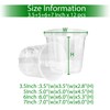 TAQIXI 48 Pack 7/6/5/3.5 Inch Clear Plastic Pots for Plants,