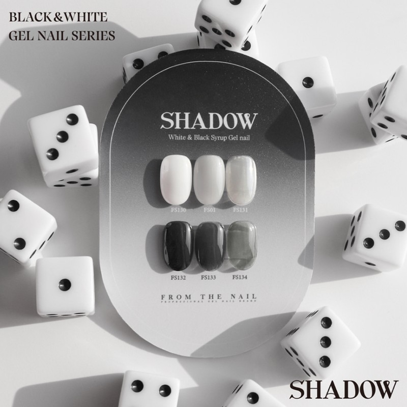 From the Nail Shadow Shadow Black Syrup Gel 3-piece set