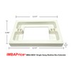 iMBAPrice IMBA-BES1 White 1-Gang Non-Metallic Shallow Surface Box 5/8-Inches Extender,