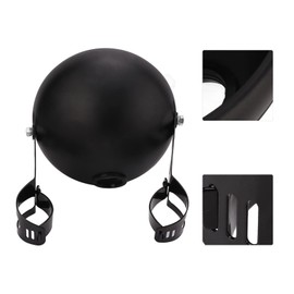 Aramox Carcasa de Faro de Motocicleta de 7 Pulgadas, Montaje de Soporte de Cubo de Metal de Luz Delantera Universal de Motocicleta para Tubos de Horquilla de Faro LED de 38‑51 Mm