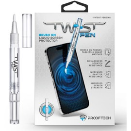 TWIST PEN Liquid Glass Screen Protector for up to 10 Devices - Brush On Scratch and Crack Resistant Nano Protection for All Phones Tablets Smart Watches Universal