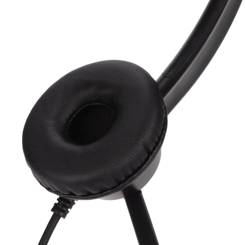 Call Center Headset Noise Cancelling Mic Supports Speaker Volume Adjustment