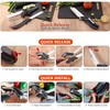 XGIZMOO Vegetable Scissors Slicer Cutter,Quick Release/Install Kitchen Shears Cutting Board