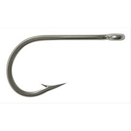 Mustad 7691S Big Game Southern and Tuna Stainless Steel Forged Fishing Hook | Fish Hook Tackle Equipment | Tapered Ring Knife Point, [Size 7/0, Pack of 2]