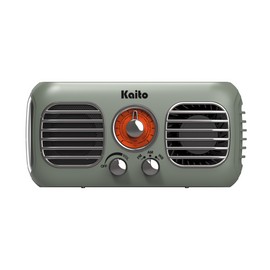 Kaito KA777 AM FM NOAA Weather Emergency Radio with Fan and Flashlight - Gray