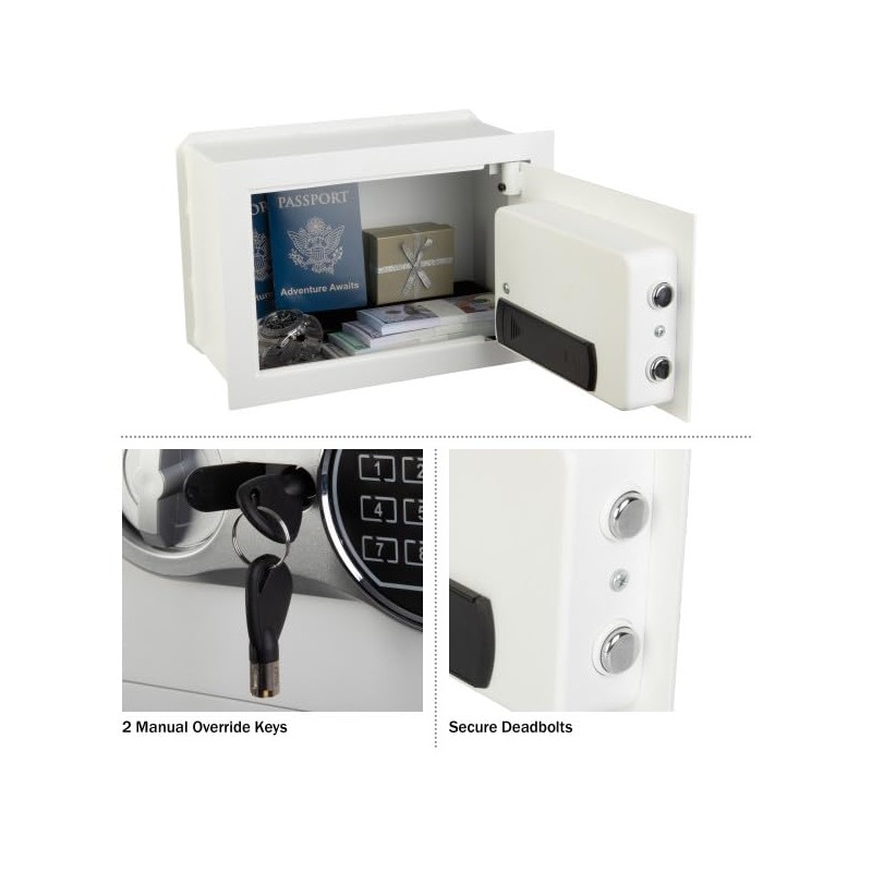 Wall Safe - Digital Safety Box with Passcode for Quick