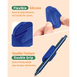 Tiizze Adhesive Pencil Holders for Desk Set of 10 - Silicone Pen Holder with 15 PCS Adhesive Pads - Flexible Pencil Holder for Office Essentials Accessories and Teacher Supplies…