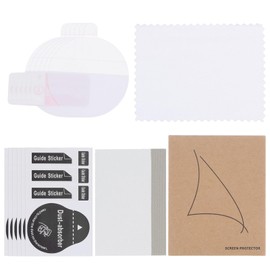 sourcing map 6pcs Watch Glass Screen Protectors 25mm HD High Definition Anti-Scratch Waterproof Ultra-Thin TPU Universal Smartwatch Screen Protective Film with Cloth Sticker Scraping Card