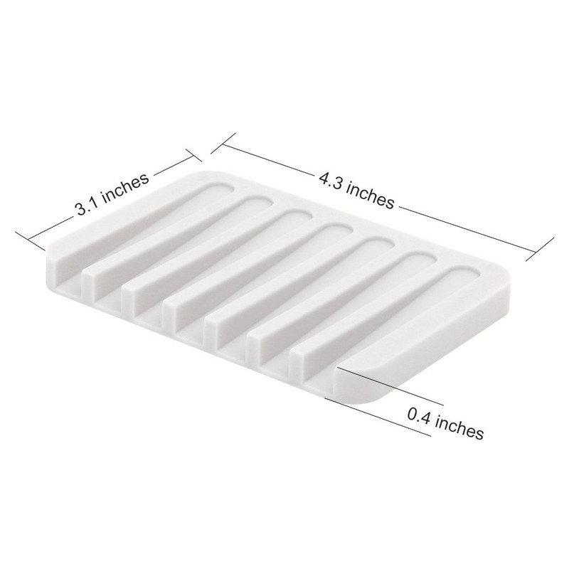 Anwenk Soap Dish Shower Waterfall Soap Tray Soap Saver Soap
