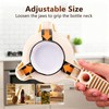 Adjustable Jar Opener with 3-Claw Grip and Bottle Opener