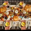 CHAROUP 13x72 Inch Pumpkins Fall Table Runner Autumn Kitchen Dining