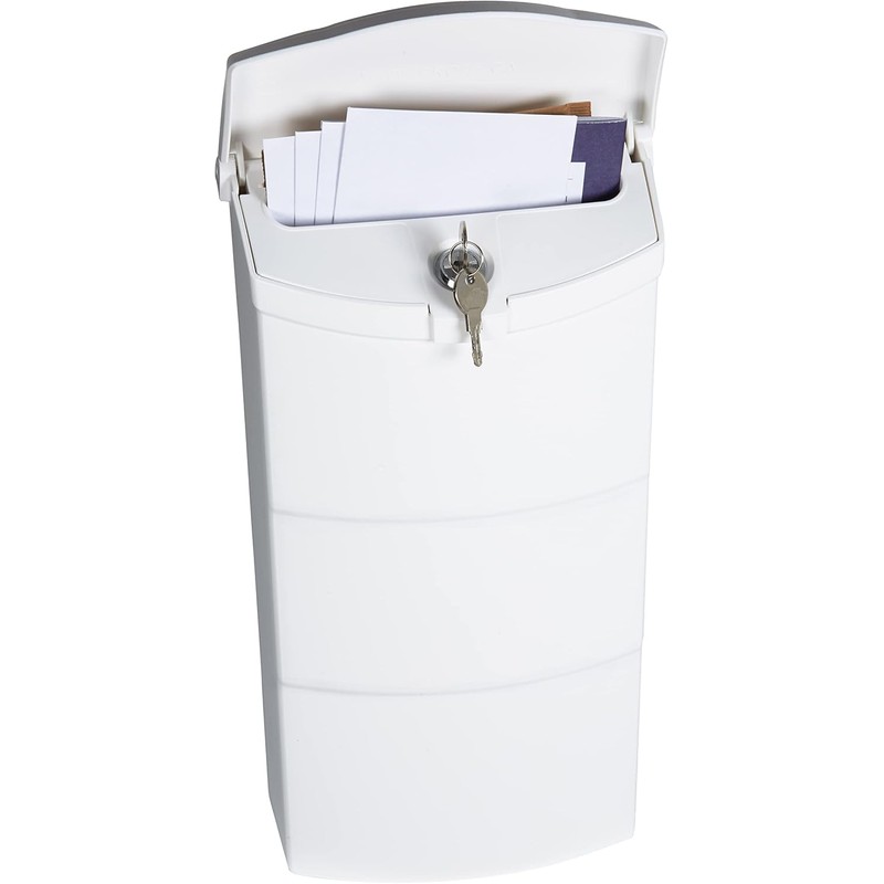 Small Plastic Mailbox for Outside Porch, Easy to Install Wall