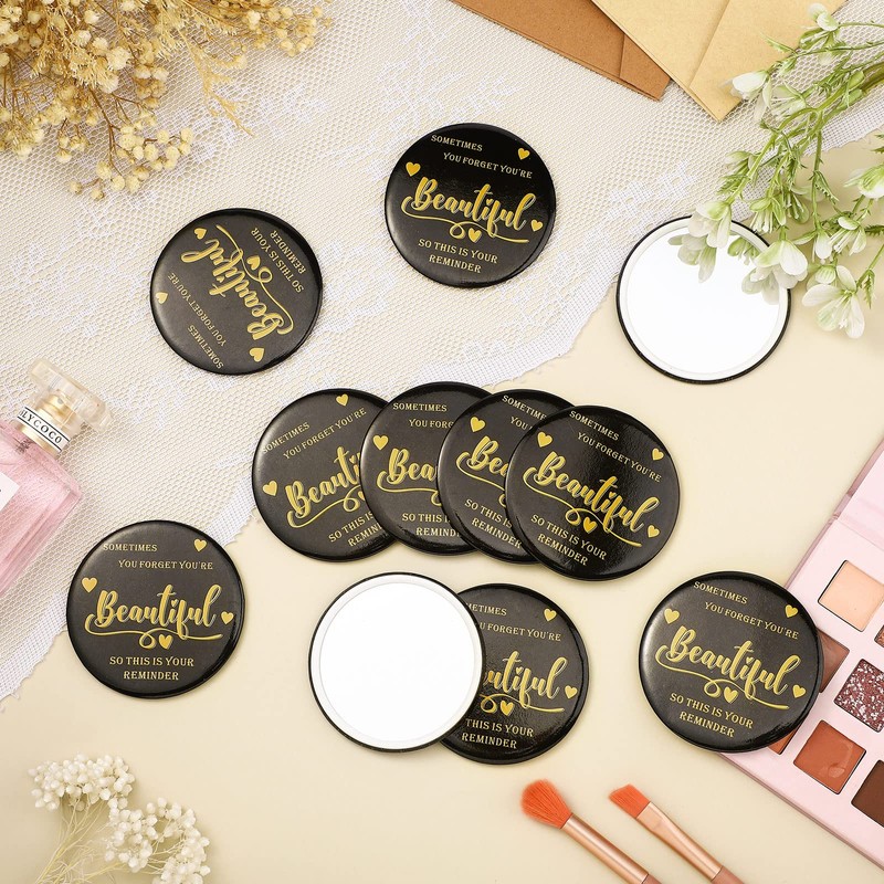 Gulfmew 36 piezas de espejo compacto inspirador de 2.76 pulgadas