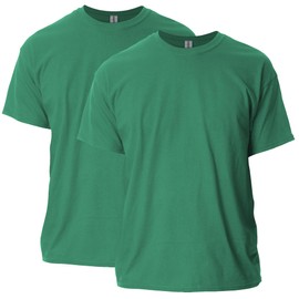 Gildan Adult Ultra Cotton T-Shirt, Style G2000, Multipack, Kelly Green (2-Pack), 3X-Large
