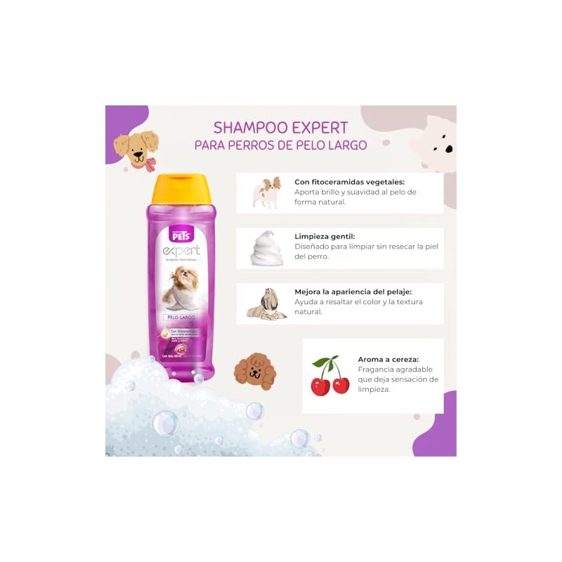 Fancy Pets Expert Shampoo para Perro con Pelo Largo con