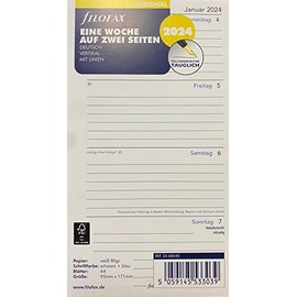 Haase-online Filofax Personal Week on Two Pages 2024
