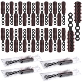 Lauwell 36 Pcs Hair Brushes in Bulk for Homeless, Nylon Bristles Vent Hair Brush for C