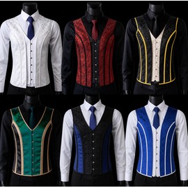 Toolzia Men's Vintage Medieval Corset Waist Shaper - Steel Boned