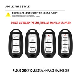 Ysbxitu 3/4/5 Buttons Key Fob Cover Keychain Fit for Infiniti Key Shell Case Fit for Infiniti QX50 QX55 QX56 QX60 QX70 FX37 FX45 FX50 EX37 Q50L Q50 Q60 Q70 Q70L G35 G37 M35hl Key Sleeve-A Blue