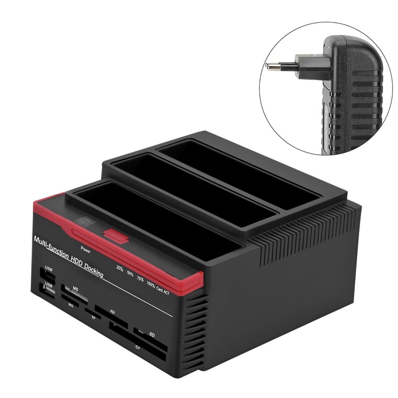 2.5inch 3.5inch DualBay USB3.0 SAta IDE HDD Docking Station Offline