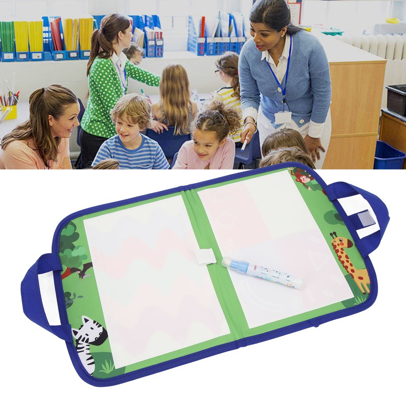 Kids Water Painting Board Portable Handle Reusable Mess Free Educational