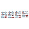 Operitacx 32 Pieces Mediterranean Fishing Boat Desktop Decor Modern Sculptures