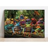 Colorful Frog Puzzle 1000 Piece for Adults, Rainbow Frogs Jigsaw
