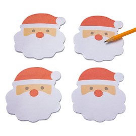 Fun Express Santa-Shaped Sticky Notes - Stationery - 12 Pieces