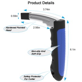 Haydyson Multifunction Car Handle Assist for Elderly and Handicapped, 3 in 1 Automotive Door Assist Handle, Seatbelt Cutter, Window Breaker, Car Door Handle for Seniors