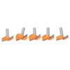 5Pcs 6mm Shank Router Bit Yellow Milling Cutter for Cabinet