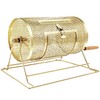 YUZPKRSI Raffle Drum, Professional Brass Plated Raffle Ticket Spinning Cage