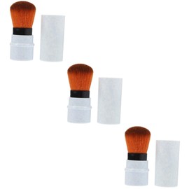 Baluue 3pcs Portable Powder Brush Makeup Tool Retractable Blending Brush Dense Hairs
