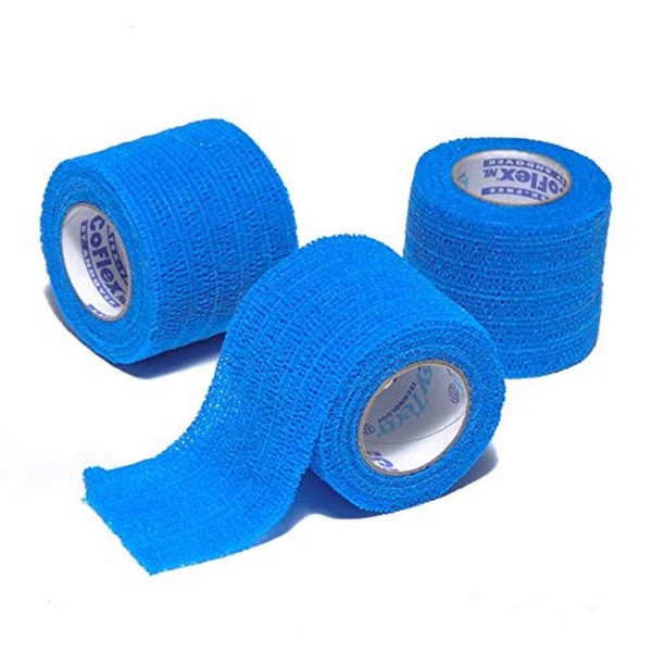 Co-Flex Cohesive Flexible Bandage, Blue, 2" x 5 yd. (5.1