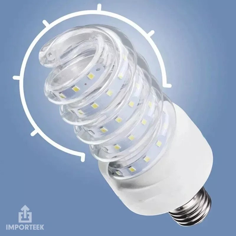 Importeek 15pz Foco Bombilla Lampara Luz Led Iluminacion Ahorrador 9w