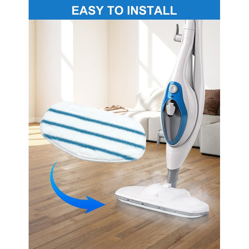 Steam Mop Pads Compatible with PurSteam ThermaPro 10-in-1 and ThermaPro