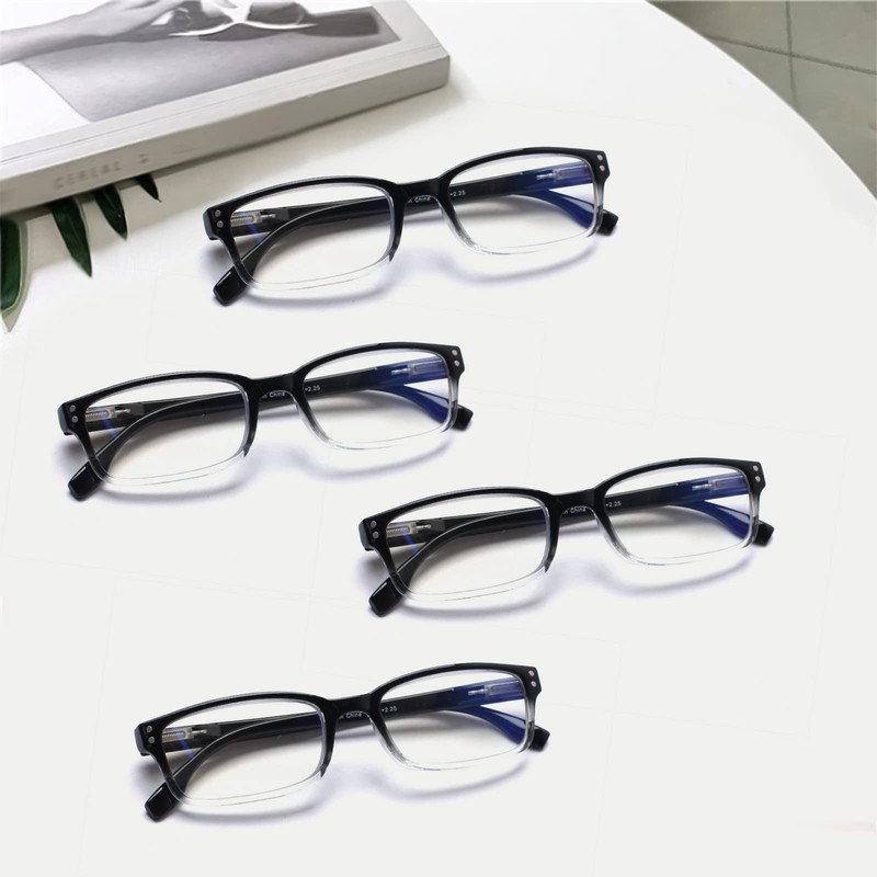 Kerecsen 4 Pack Reading Glasses for Men and Women with